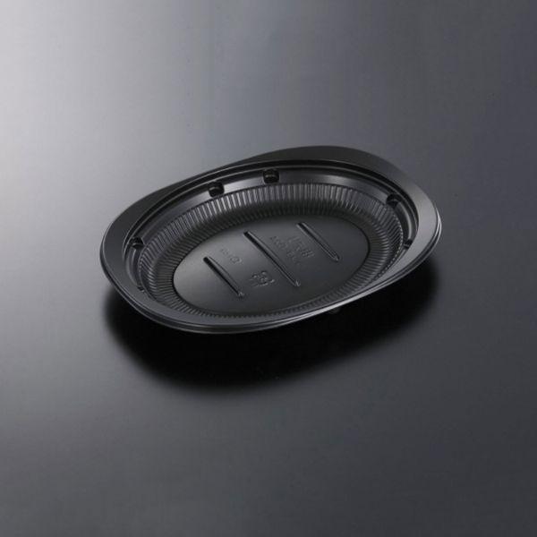 使い捨て食品容器 軽食容器 パスタ ピザ容器 中央化学 CT街デリ ランチD24BK 身 50枚