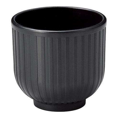 (240点) M11-634 耐熱蒸し椀(小)身 黒 マイン 00382014