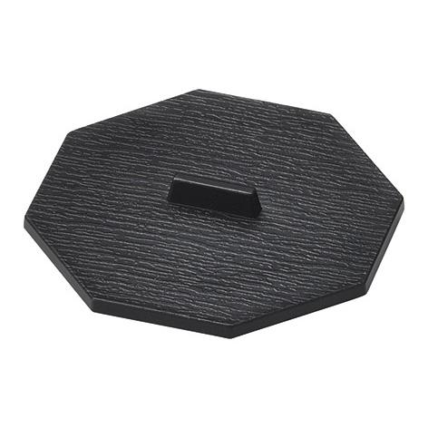 (430点) M11-637 耐熱むし椀(大)用 蓋 黒 00382034