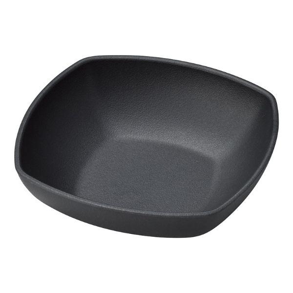 (120点) M11-643 耐熱角深皿(大)黒 マイン 00382074