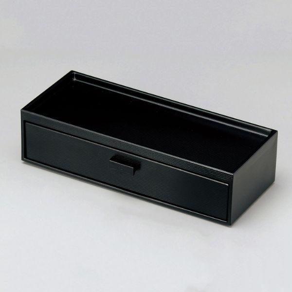 (30点) 卓上品 M10-975 箸箱・カスター 黒 マイン 00382704