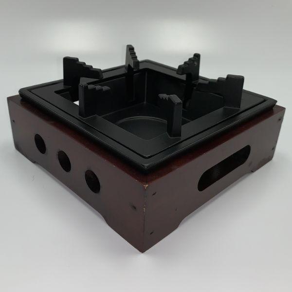 (1点) 固形燃料用コンロ M10-780 民芸風こんろ ブラウン(小) マイン 00394747