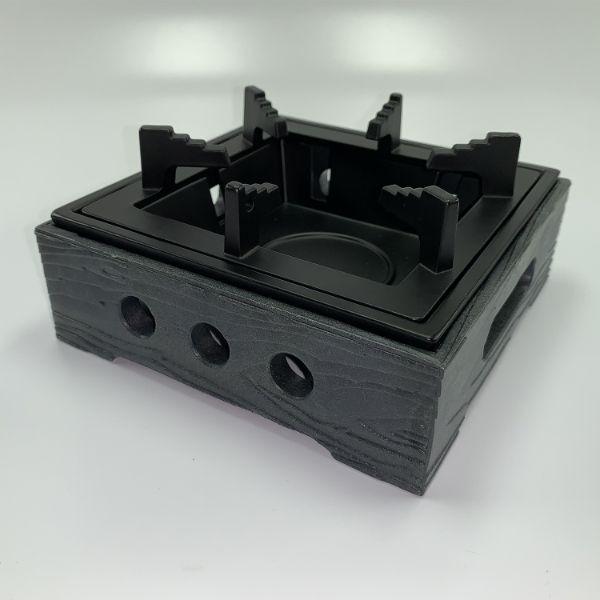 (1点) 固形燃料用コンロ M11-504 民芸こんろ B-1 黒 マイン 00394929