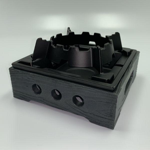 (1点) 固形燃料用コンロ M11-629 民芸こんろ B-3 黒 マイン 00394963