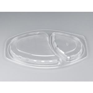 使い捨て食品容器 カレー容器（プラスチック製） シーピー化成 BFカレー内6 嵌合蓋 U字穴 50枚