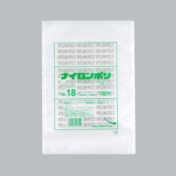 (1000点) 福助工業 三方シール袋 ナイロンポリSタイプ No.18   00398518