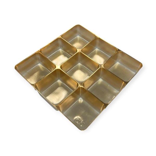 【600点】PSおせち中仕切 井桁 金 6.5寸 00403079