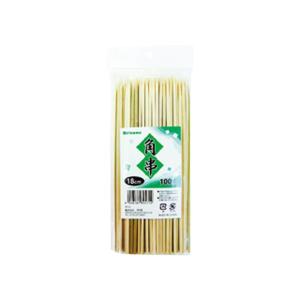 竹資材 竹串 角串 18cm 100本入 中村