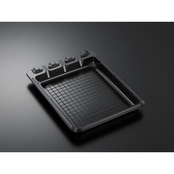 (25枚) オードブル容器 HS バット 28-36 BK 身 中央化学 00408599