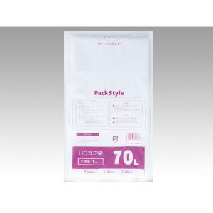 ゴミ袋 ＨＤゴミ袋 ゴミ袋 パックスタイル PS ゴミ袋 HD 018-70L 半透明 10枚｜pro-ste