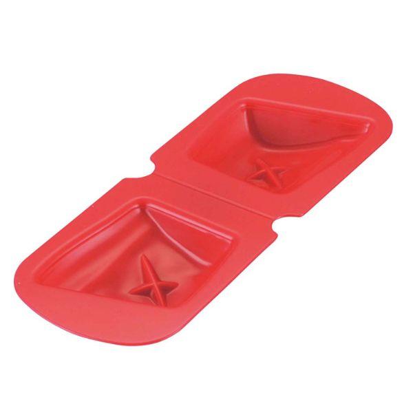 (1点) 【介護/医療】調理器類 アサヒ ソフト食シリコン型 魚型 AS-R(レッド) 004336...