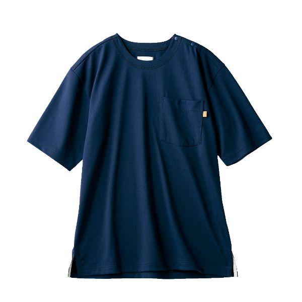 (1点) Tシャツ OV2512-9_S ワイド兼用 半袖 ネイビー S 住商モンブラン 00442...