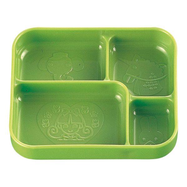 (100点) 食器 B-204 [本体]サバンナグリーン [蓋]サバンナグリーン・スウィートベアー ...