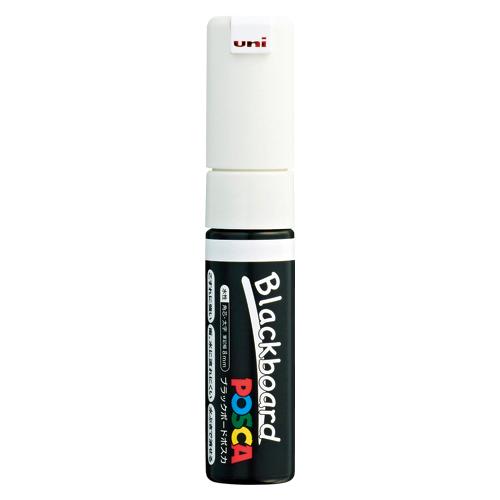 (5点) ボードマーカー ブラックボードポスカ 太字 白 三菱鉛筆 00450777