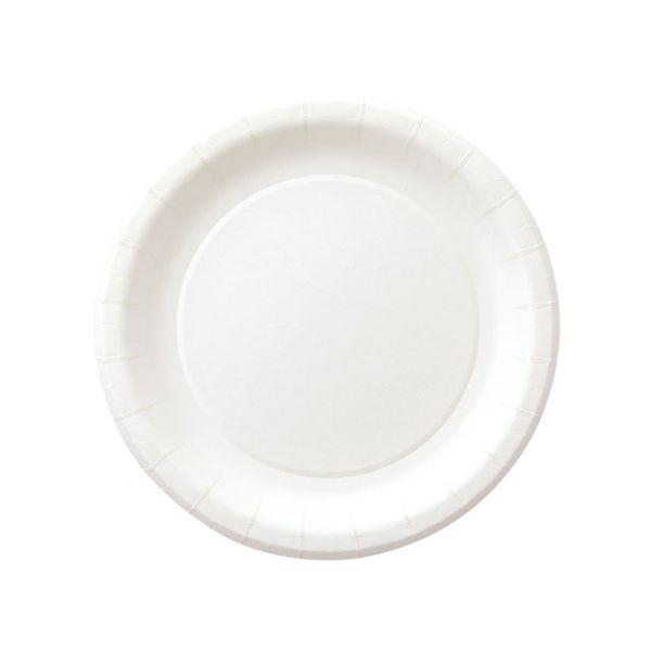 紙皿 ペーパーウェア ナチュラルパルプペーパープレート17cm 100点