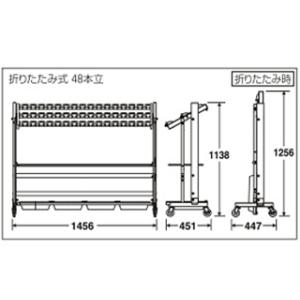 【1点】カードロック傘立II 48 折りたたみ...の詳細画像1