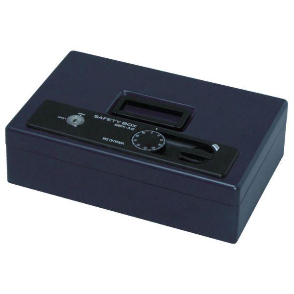【6点】【防災】金庫 IRIS 558240 手提げ金庫 SBX-A5SH ダークブルー アイリスオ...