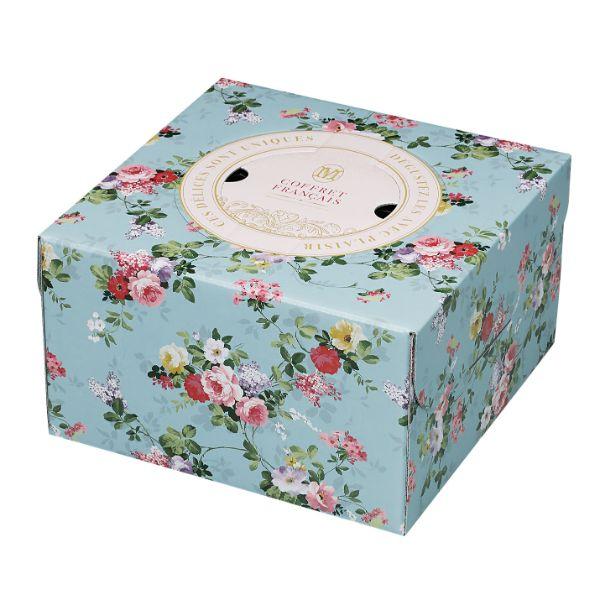 (50枚) ケーキ箱 デコレーションケーキ箱 キャトルウール 130H 6号 石渡 00465301