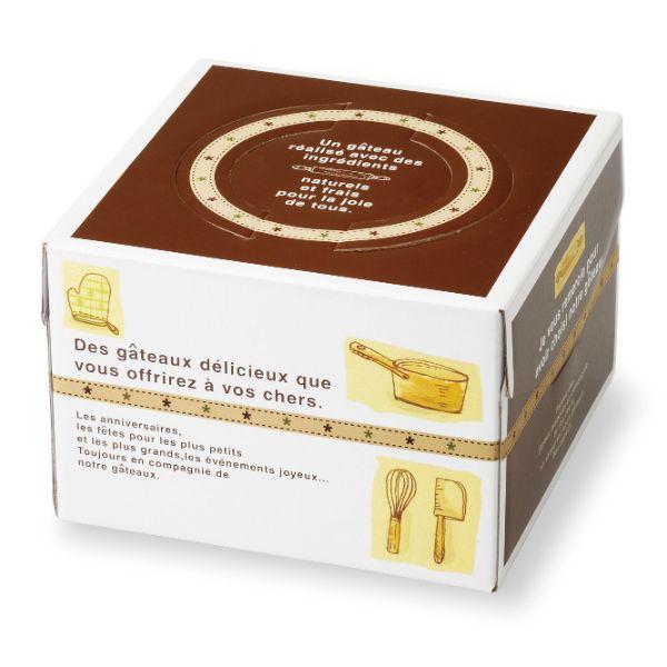 (50枚) ケーキ箱 デコレーション箱 おいしいケーキ箱 茶色 140H 7号 石渡 0046534...