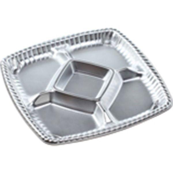 オードブル容器 エフピコ ティアラプラッター240 本体 銀10枚