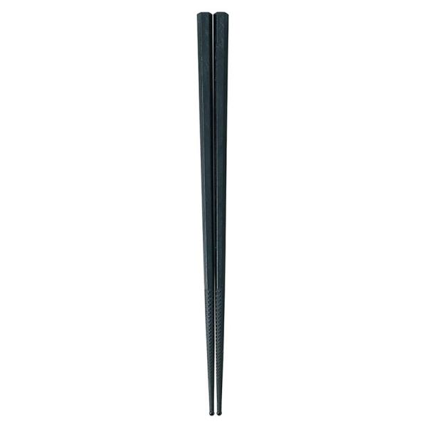 【1点】カトラリー PM-324 ダブルエンボス食事箸 黒23cm 00482111