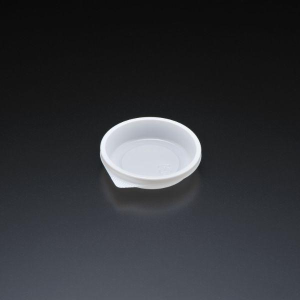 【100点】和菓子容器 エスコン 丸70 白 スミ 00500750