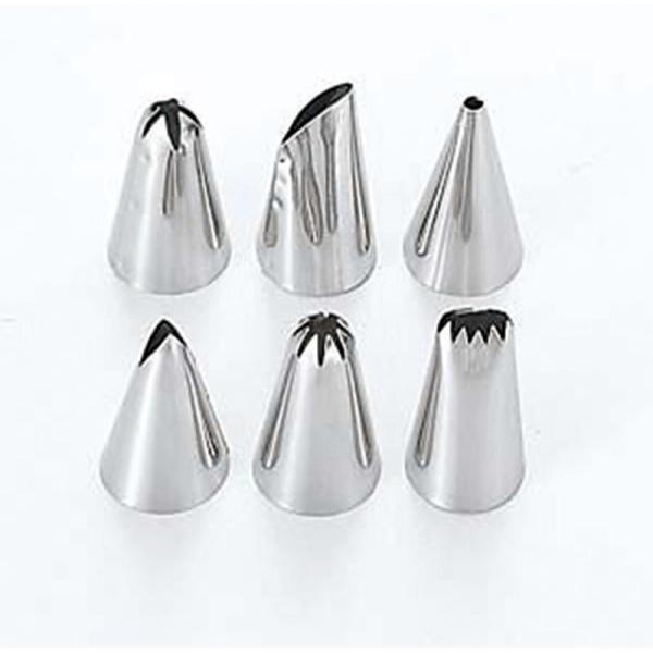 【1点】製菓・製パン用品 (S) 口金 6PC No.301 00507499