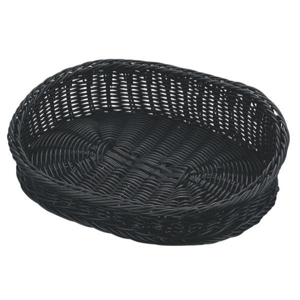 【1点】売場備品 小判型 フードバスケット斜め 60型 ブラックVB-944-BK 00510804