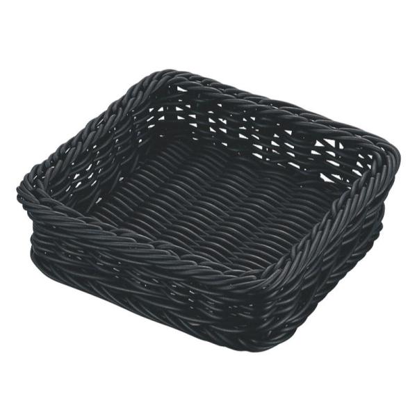 【1点】売場備品 角型フードバスケット 30型 正角 ブラックVB-930-BK 00510808