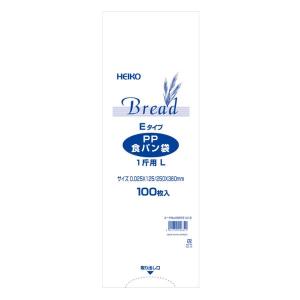 HEIKO（シモジマ） PP食パン袋 1斤用 L Eタイプ 100枚｜pro-ste