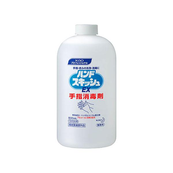 まとめ買い アルコール消毒剤 ハンドスキッシュEX つけかえ用 800mL【花王】 6個