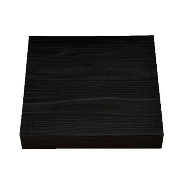 まとめ買い 仕出弁当 エフピコチューパ 紙BOX一体型 80-80 黒木目 300枚(50枚×6)
