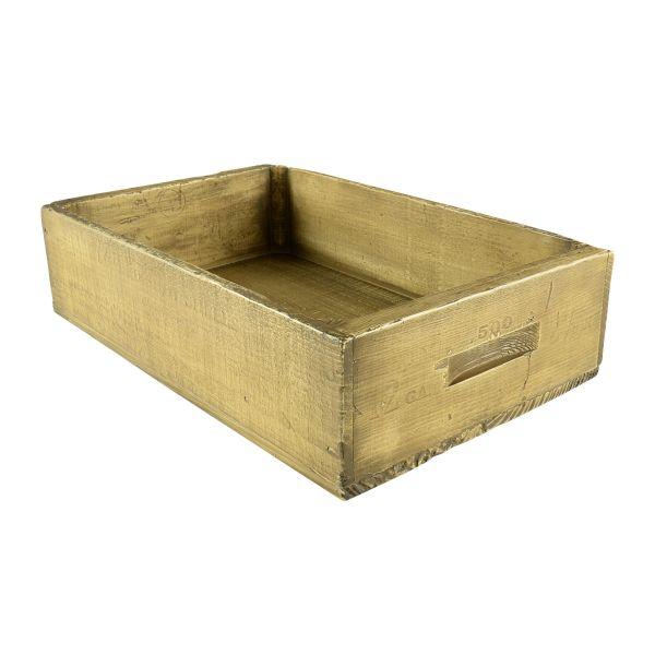 (1点) 販売什器 ヴィンテージBOX 小 BR ブラウン パックスタイル 00622411