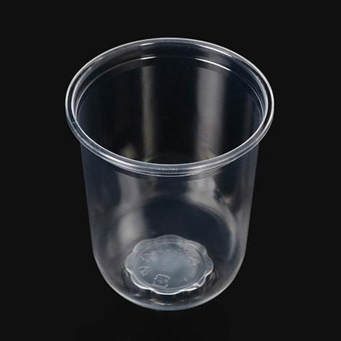 プラコップ タピオカU型カップ Q-500PP(16oz) 本体 ケーピープラテック50枚 業務用