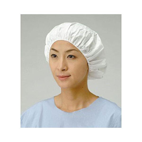 (1000点) 不織布キャップ 帯電帽 丸型 ホワイト メディテックジャパン 00635648