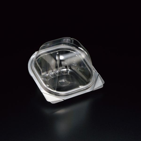 (1500セット) 菓子容器 ユニコン LS-角105ドーム 透明 スミ 00640701