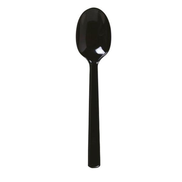 ポリ完封プラスチックスプーン16cm (黒)100本入 やなぎプロダクツ100枚