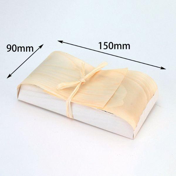 (2000枚) 木製トレー 経木文庫 5×3寸 アサヒグリーン 00674719