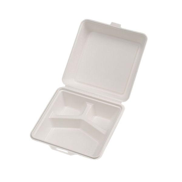 (200セット) 弁当容器 KM-57-T ホワイト ケーピープラテック 00676770