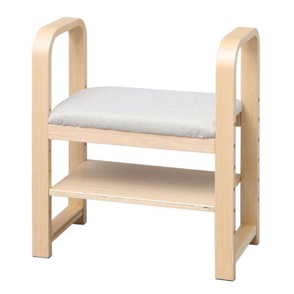 GC-55 玄関椅子 ナチュラル アイリスオーヤマ1枚