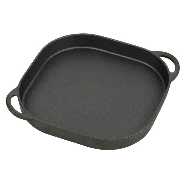 【1枚】スプラウト 鉄鋳物製グリルプレート24×24cm(フラット) パール金属 00694627