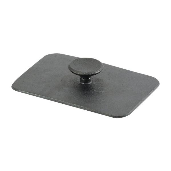 【1枚】スプラウト 鉄鋳物製角型ミートプレス18×12.5cm パール金属 00694645