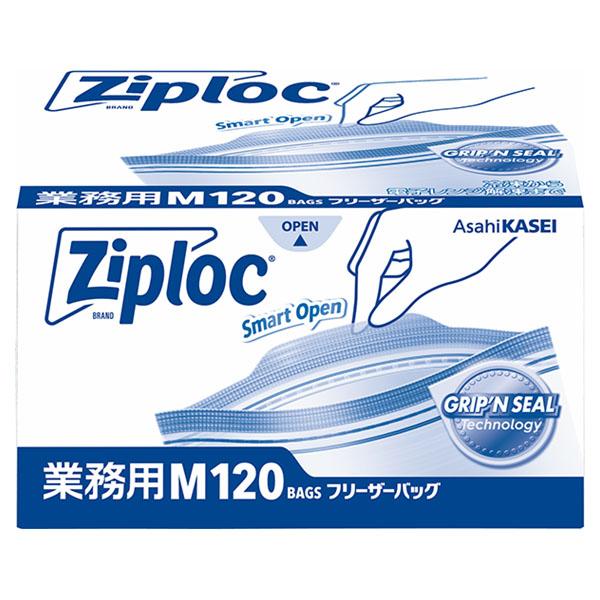 保存袋 業務用 ジップロック フリーザーバッグ M 120枚入 旭化成 1点