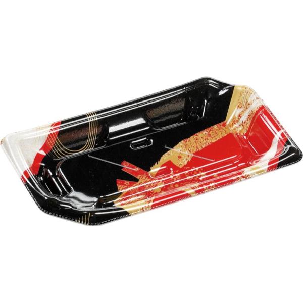 (1500枚) 寿司容器 しおり1-3帯おり赤 エフピコ 00734175