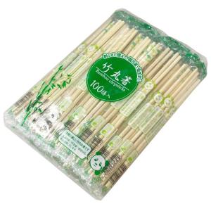 【100点】割箸 フジ竹丸箸 5.0mm×20cm OP完封箸楊枝入 尚美堂 00767763 割り箸 業務用 個包装
