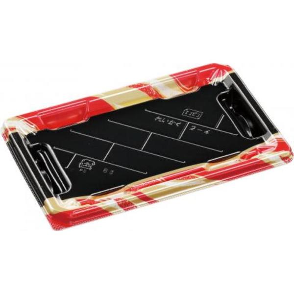 【600点】寿司容器 麗角 2-4 京みやび赤 エフピコ 00776263