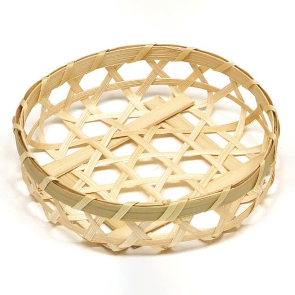 【50点】竹かご 白渕六ツ目(ミニ) 萬洋 00820358