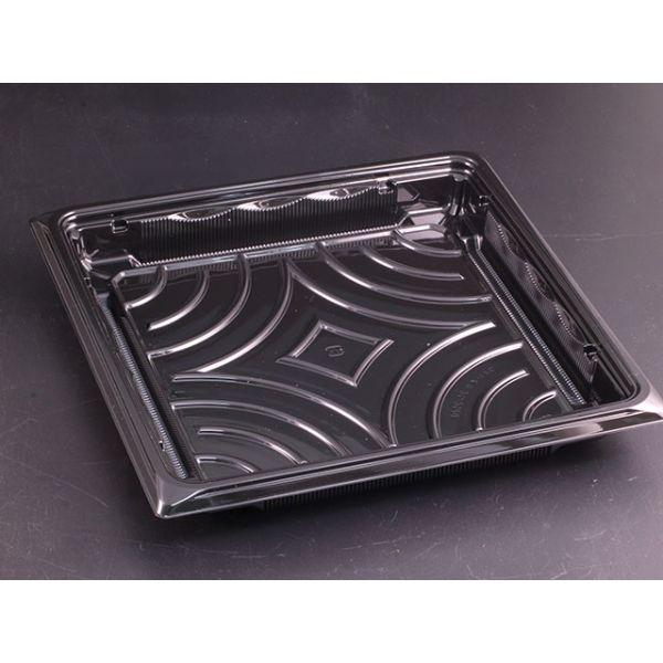 【200点】汎用トレー バイオ つどい桶25-25 BF 黒 リスパック 00822139