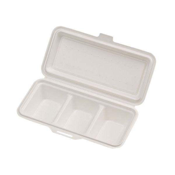 【400点】弁当容器 KM-43-T ホワイト ケーピープラテック 00823341