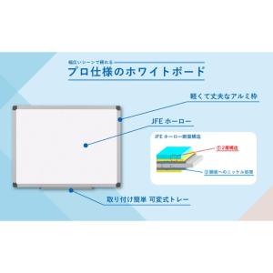 【1点】売場備品 アルミ枠ホーロー ホワイトボ...の詳細画像4